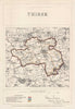 THIRSK borough/town plan. BOUNDARY COMMISSION. North Yorkshire. JAMES 1868 map
