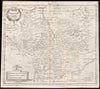 LEICESTERSHIRE. by ROBERT MORDEN from Camden's Britannia 1722 old antique map