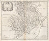 Monmouthshire. 'COUNTY OF MONMOUTH'. ROBERT MORDEN. Camden's Britannia 1722 map