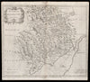 Monmouthshire. 'COUNTY OF MONMOUTH'. ROBERT MORDEN. Camden's Britannia 1695 map