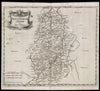 NOTTINGHAMSHIRE. by ROBERT MORDEN from Camden's Britannia 1695 old antique map