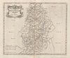 NOTTINGHAMSHIRE by ROBERT MORDEN from Camden's Britannia. Mansfield 1772 map
