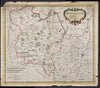 Huntingdonshire.'HUNTINGTON SHIRE' by ROBERT MORDEN. Coloured 1695 old map