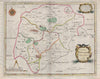 Rutland. 'COMITATUS ROTELANDIAE'. MORDEN. Oakham & Uppingham. Coloured 1695 map
