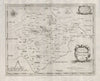 Rutland county map 'COMITATUS ROTELANDIAE' by R. MORDEN. Camden's Britannia 1695
