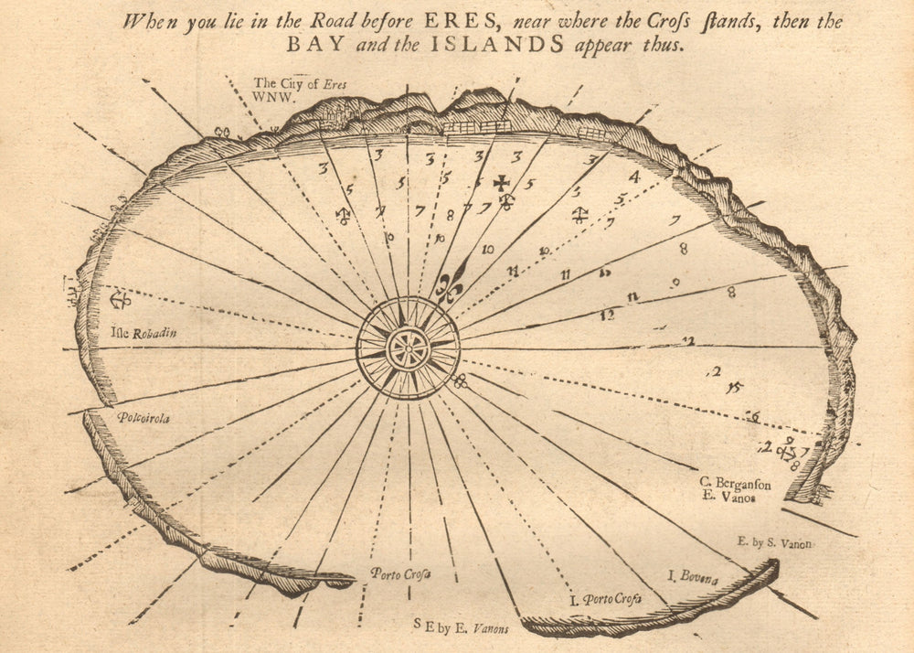1747 old antique vintage map plan chart
