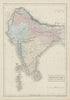 Hindustan with part of Caubul. British India & Afghanistan. SIDNEY HALL 1856 map