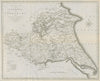 A map of the East Riding of Yorkshire with Ainsty Liberty by John CARY 1789