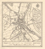Town plan of HENLEY-ON-THAMES, Oxfordshire.Thames Valley 1929 old vintage map