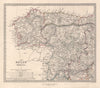 SPAIN NW. Galicia Leon Asturias Zamora Palencia Salamanca Toro. SDUK 1846 map