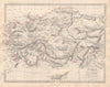 TURKEY. Asia Minor provinces. Karamania Adana Cyprus Itchi. SDUK 1846 old map