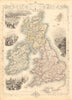 BRITISH ISLES. Counties. England Wales Scotland Ireland. RAPKIN/TALLIS 1851 map