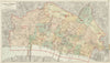 CITY OF LONDON showing WARDS. Churches & public buildings plans. BACON 1934 map