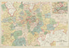 LONDON ELECTRICITY SUPPLY areas. Corporation. Metropolitan. BACON 1934 old map