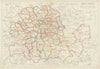 LONDON BOROUGHS. Metropolitan & Parliamentary. Constituencies. BACON 1934 map