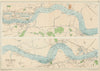 PORT OF LONDON. Wharves/docks. Thames Woolwich-Tilbury/Gravesend. BACON 1934 map
