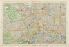 LONDON CENTRAL Westminster West End City Islington Southwark. BACON 1934 map