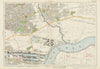 EAST HAM BARKING Plaistow Royal Docks North Woolwich Beckton. BACON 1934 map