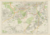 MERTON MORDEN NEW MALDEN Raynes/Worcester/Cottenham/Motspur Park. BACON 1934 map