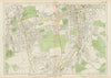 SOUTH CROYDON Carshalton Wallington Waddon Beddington Purley. BACON 1934 map
