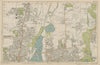 TOTTENHAM WALTHAMSTOW EDMONTON Chingford Hale End Epping Forest. BACON  1919 map