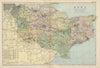 KENT. County map. Parliamentary constituencies divisions. Railways. BACON 1900