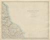 NORTH EAST ENGLAND Coast. North York Moors. Yorkshire Durham &c. SDUK 1874 map