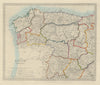 SPAIN NW. Galicia Leon Asturias Zamora Palencia Toro Salamanca. SDUK 1874 map