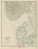 SCANDINAVIA. Denmark, Schleswig & Southern Norway (Norge). SDUK 1874 old map