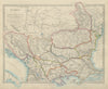 BALKANS. Northern Turkish provinces. Wallachia Bulgaria Roumelia. SDUK 1874 map
