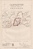 Carnarvon Contributory Borough of Criccieth. JAMES. BOUNDARY COMMISSION 1868 map