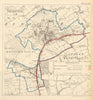 Redditch. JONES. PARLIAMENTARY BOUNDARY COMMISSION 1888 old antique map chart