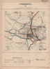 Tamworth. JONES. PARLIAMENTARY BOUNDARY COMMISSION 1888 old antique map chart