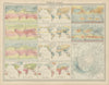 World temperature rainfall pressure wind storm tracks frequency. TIMES 1922 map