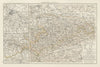 Kingdom of Saxony. Dresden environs. Saxon Switzerland. THE TIMES 1900 old map