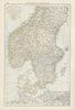 Southern Scandinavia. Norway Sweden Denmark. Stockholm environs. TIMES 1900 map