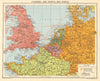 WORLD WAR 2. English Channel & North sea ports. German occupied Europe 1942 map