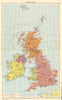 WORLD WAR 2 British Isles. Occupied Faroe isles Scotland protected area 1942 map