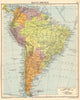 South America. Second World War 1942 old vintage map plan chart