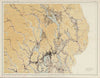 Norway Norge settlements. Hamar Oslo. Oppland Hedmark Buskerud 48x62cm 1950 map