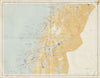 Norway Norge settlements. Mo Mosjöen Mosjoen. Nordland 48x62cm 1950 old map