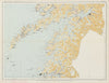 Norway Norge settlements. Bodö Bodo Narvik. Nordland Troms 48x62cm 1950 map