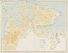 Norway Norge settlements. Vardö Vardo Kirkenes. Finnmark. 48x62cm 1950 old map