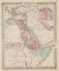 North east Africa. Egypt Abyssinia Ethiopia Somalia Arabia. COLTON 1863 map