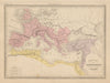 Empire Romain sous Constantin et sous Trajan. Roman Empire. MALTE-BRUN c1871 map