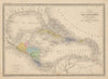 Antilles, Golfe du Mexique & Amérique Centrale. Caribbean. MALTE-BRUN c1871 map