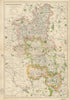 BUCKINGHAMSHIRE. Showing Parliamentary divisions,parks & boroughs.BACON 1934 map