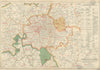 LONDON PETTY SESSIONS/sessional boroughs/divisions. Courts Law. BACON 1934 map