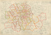 LONDON BOROUGHS. Metropolitan & Parliamentary. Constituencies. BACON 1934 map
