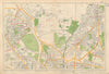 FINCHLEY/HENDON Mill Hill Golders Green Hyde Edgware Colindale. BACON 1934 map